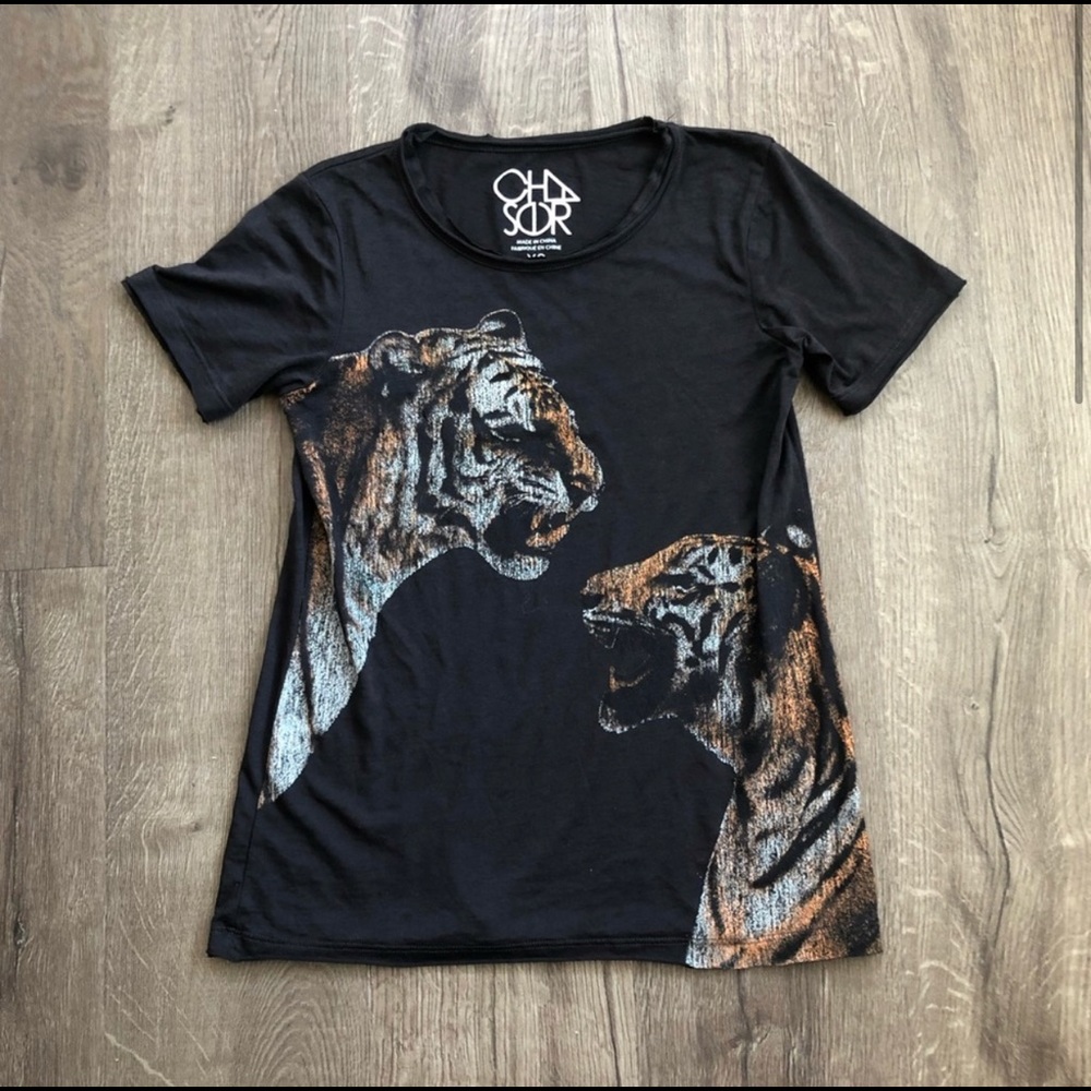 Chaser Burnout Tiger Tshirt XS